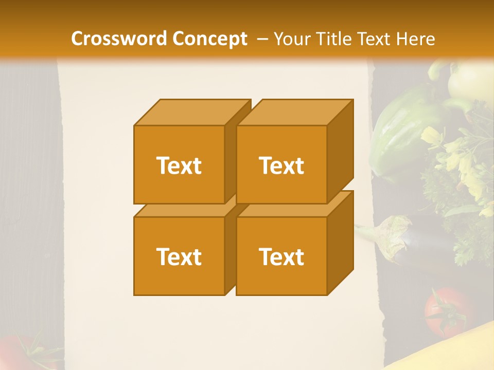 Market White Onion PowerPoint Template