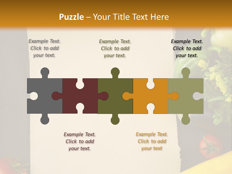 Market White Onion PowerPoint Template