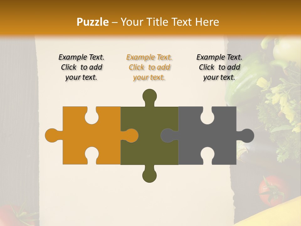 Market White Onion PowerPoint Template