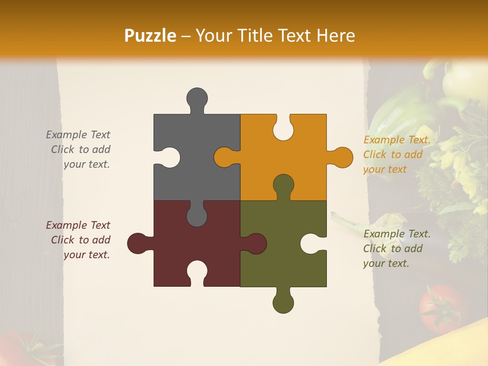 Market White Onion PowerPoint Template