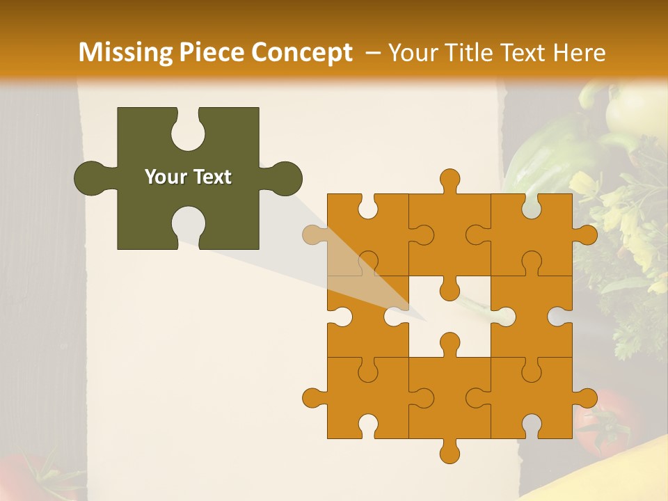 Market White Onion PowerPoint Template