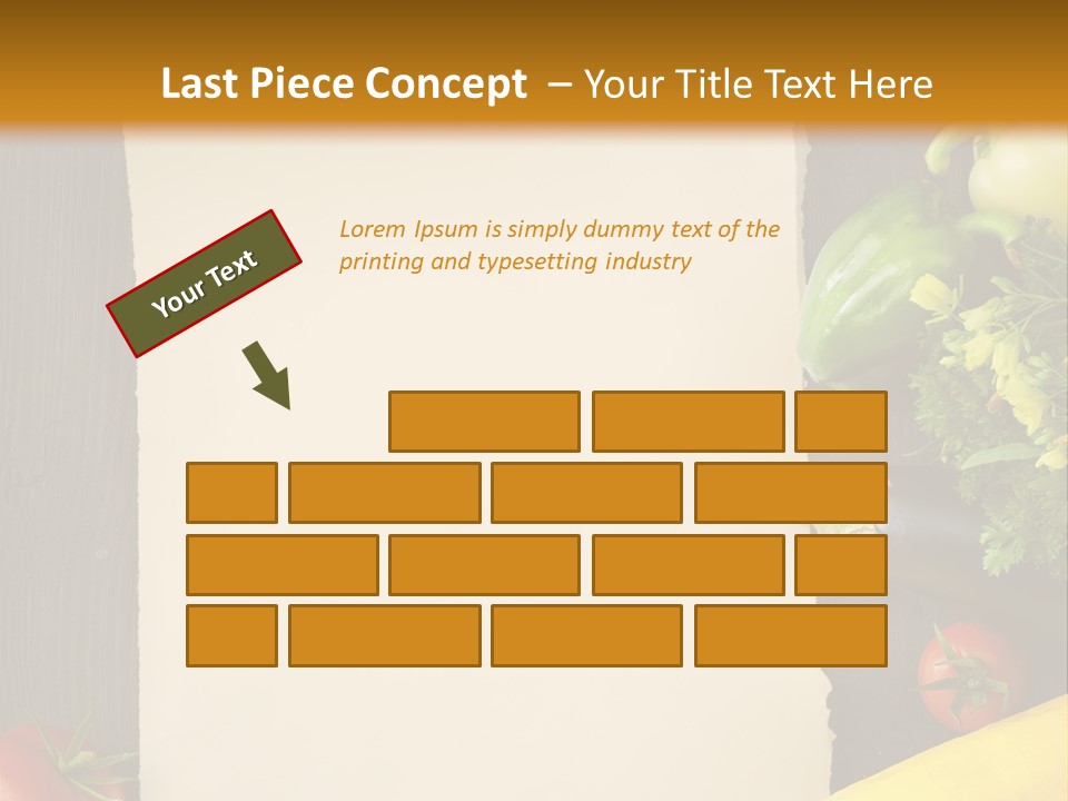 Market White Onion PowerPoint Template