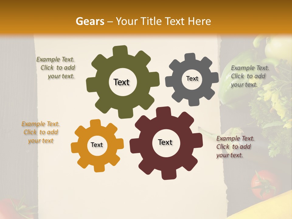 Market White Onion PowerPoint Template