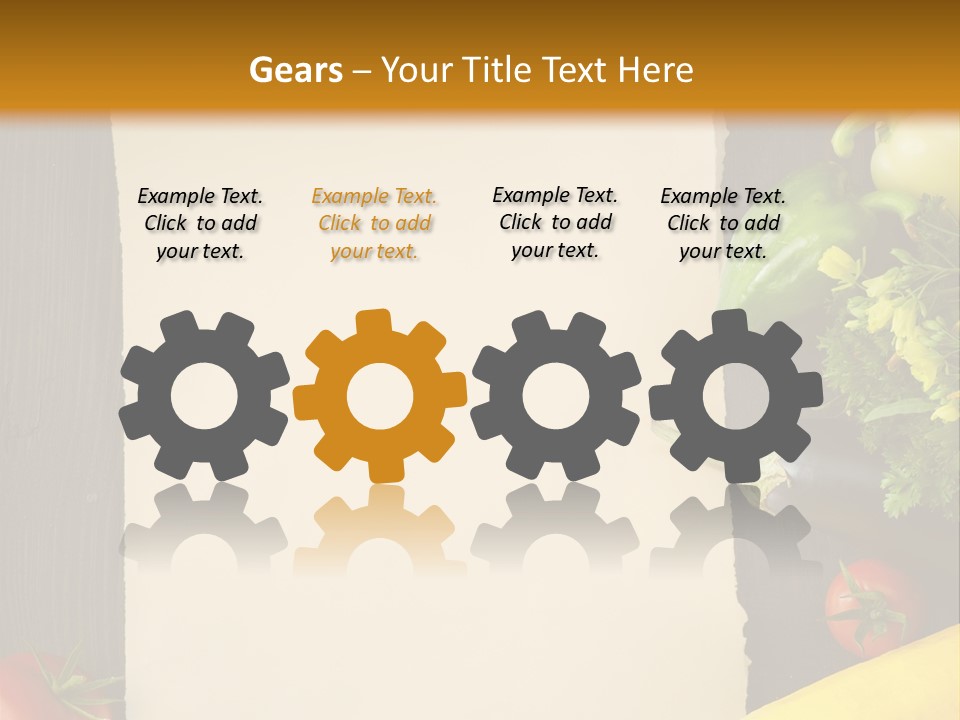 Market White Onion PowerPoint Template