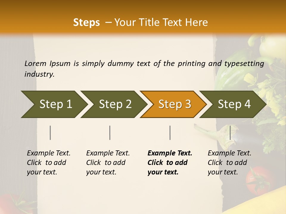 Market White Onion PowerPoint Template