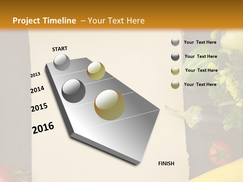 Market White Onion PowerPoint Template