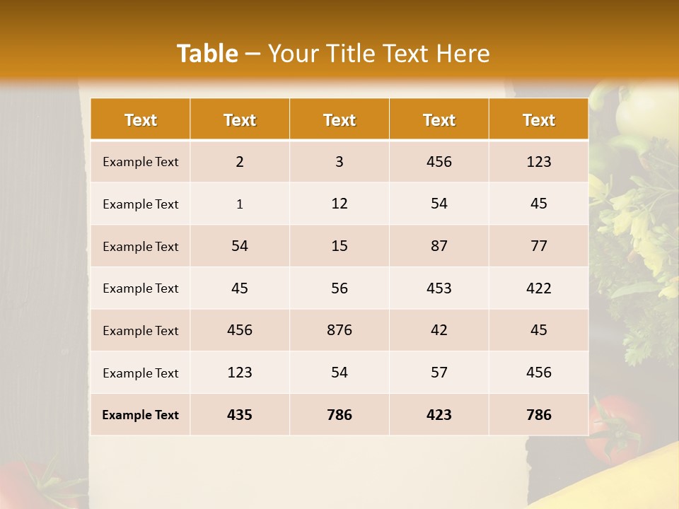 Market White Onion PowerPoint Template
