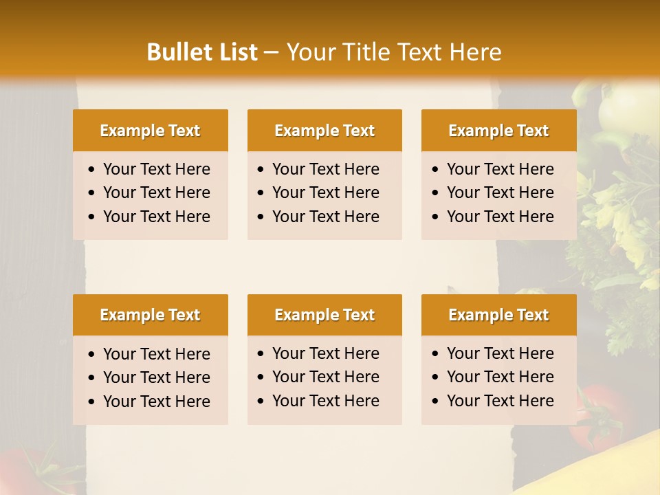 Market White Onion PowerPoint Template