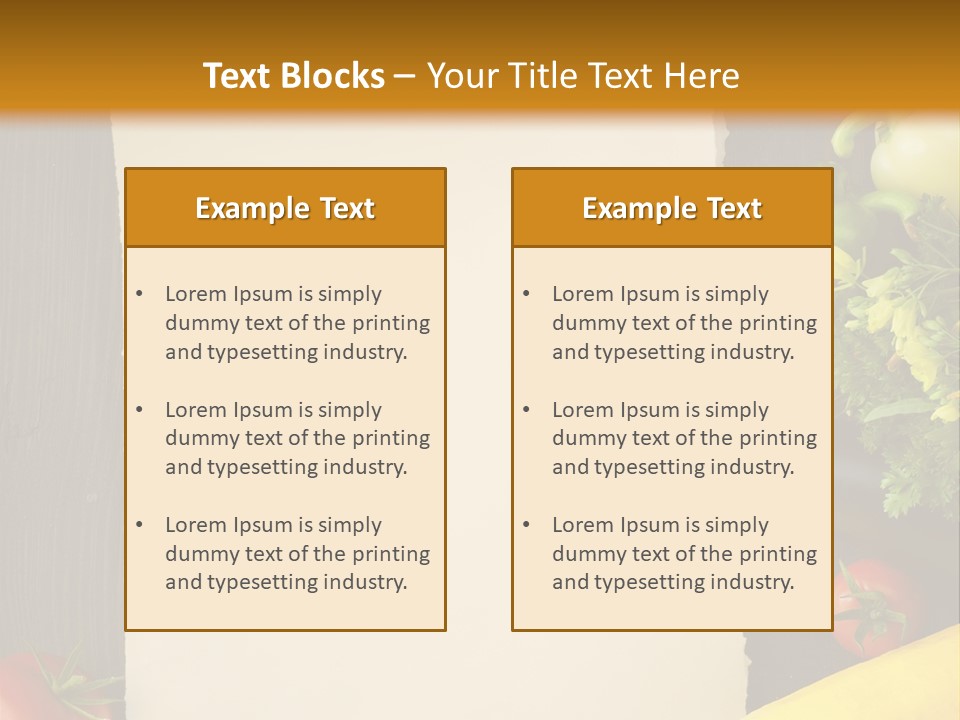 Market White Onion PowerPoint Template