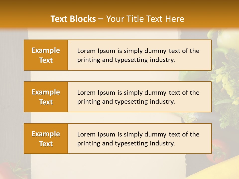 Market White Onion PowerPoint Template