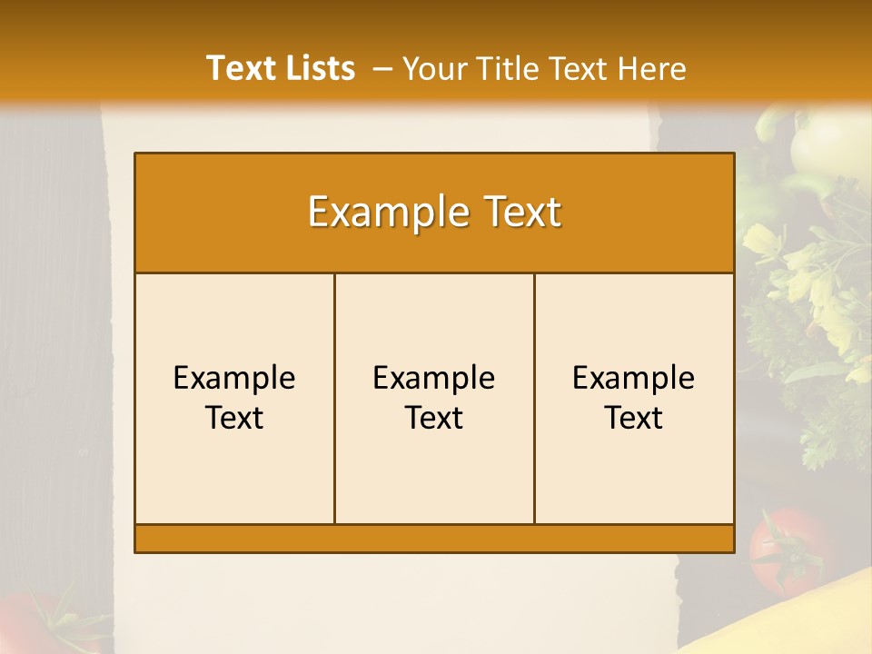 Market White Onion PowerPoint Template