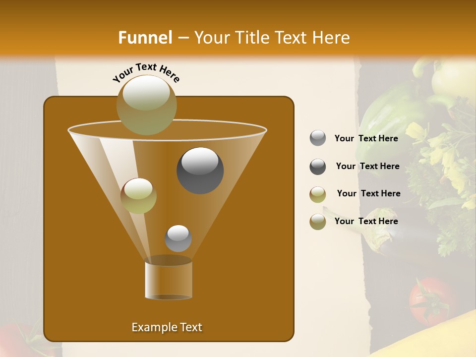 Market White Onion PowerPoint Template