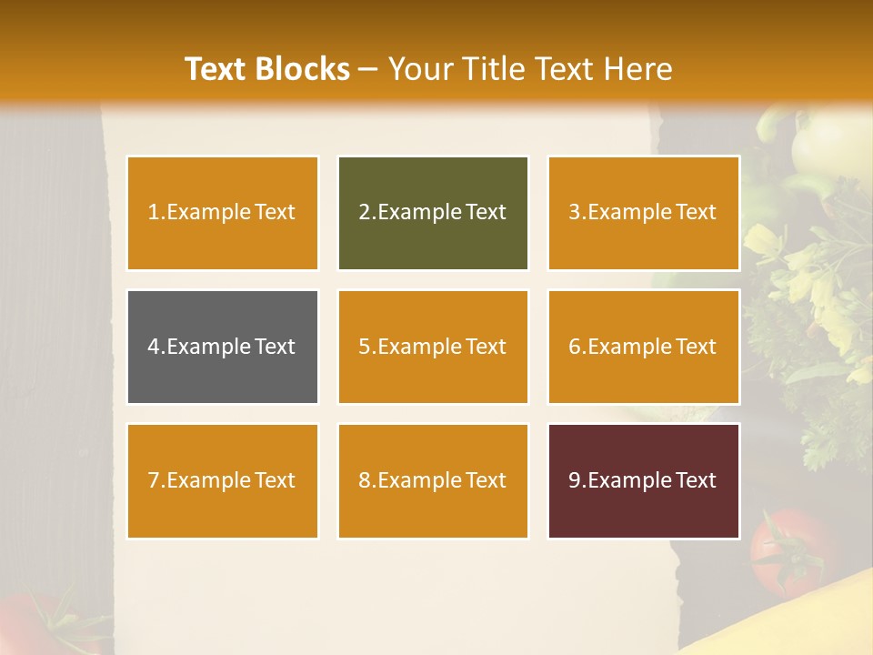 Market White Onion PowerPoint Template