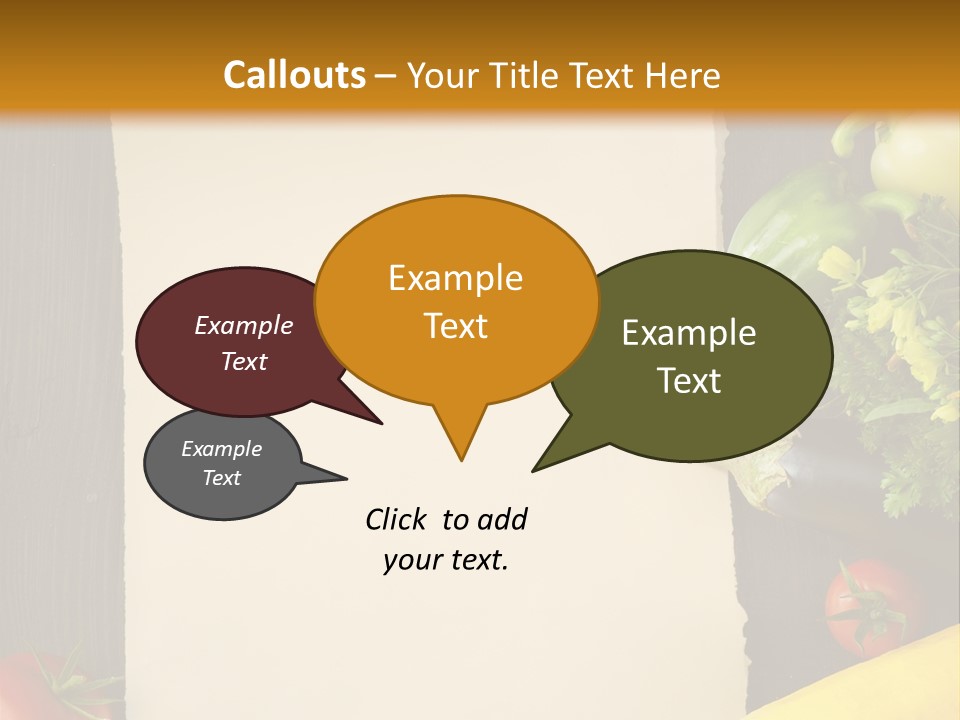 Market White Onion PowerPoint Template