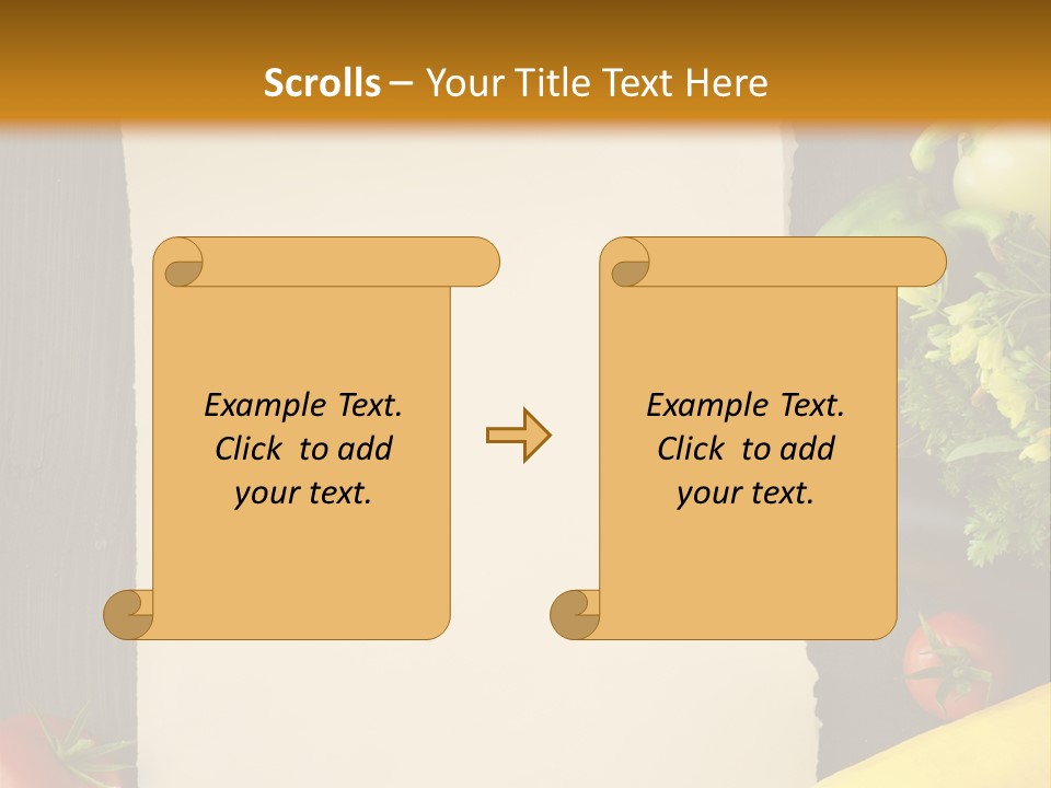 Market White Onion PowerPoint Template