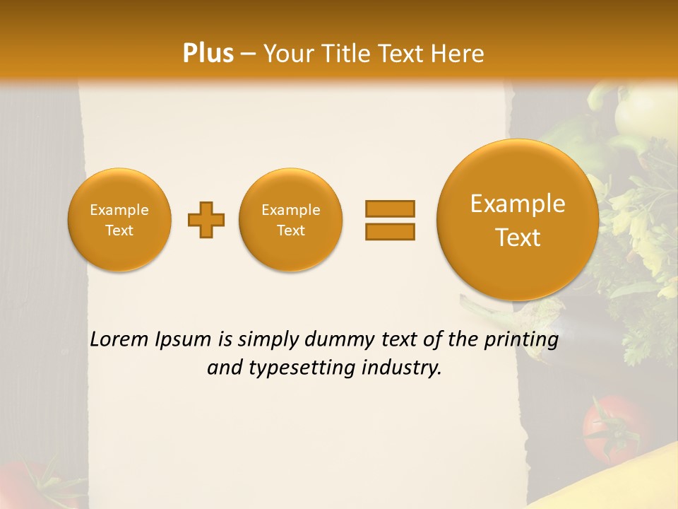 Market White Onion PowerPoint Template