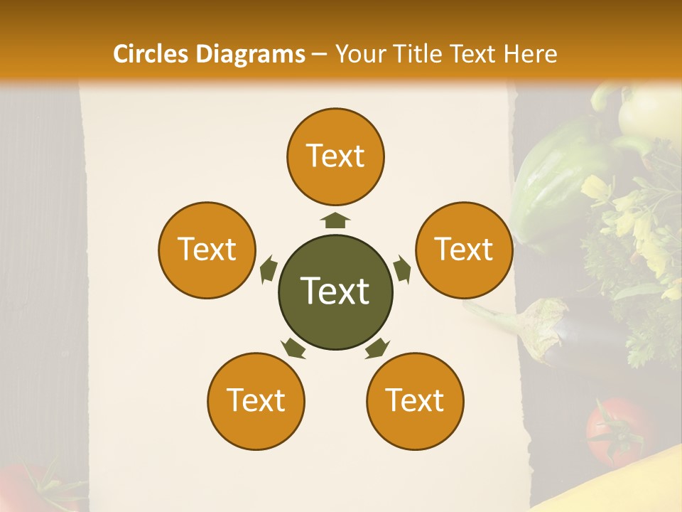 Market White Onion PowerPoint Template