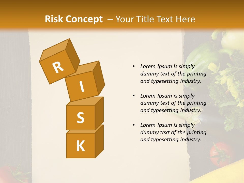 Market White Onion PowerPoint Template