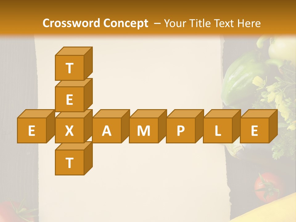 Market White Onion PowerPoint Template