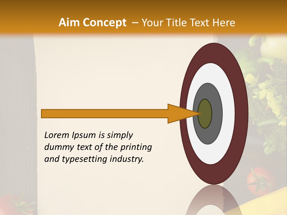 Market White Onion PowerPoint Template