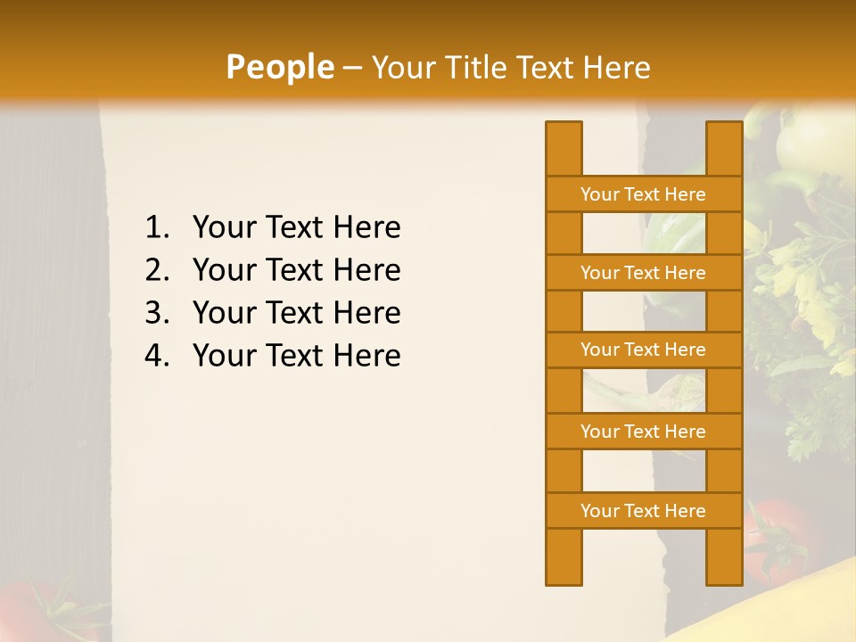 Market White Onion PowerPoint Template