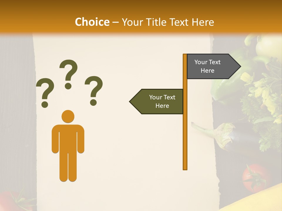 Market White Onion PowerPoint Template