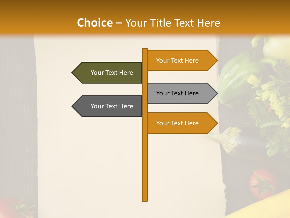 Market White Onion PowerPoint Template