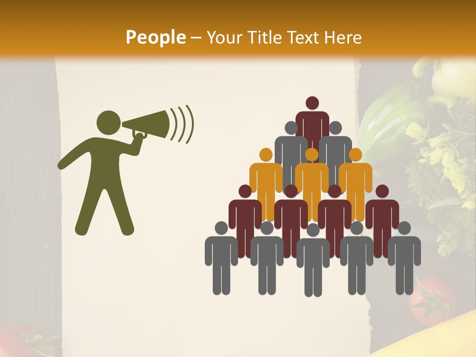 Market White Onion PowerPoint Template