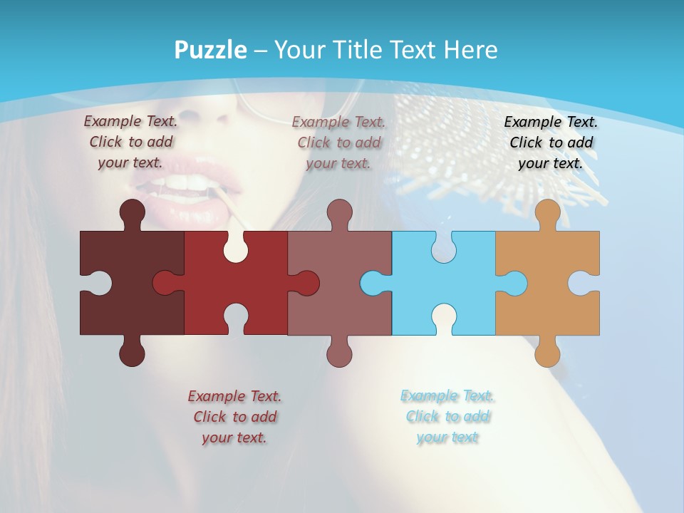 Hair Young Summer PowerPoint Template