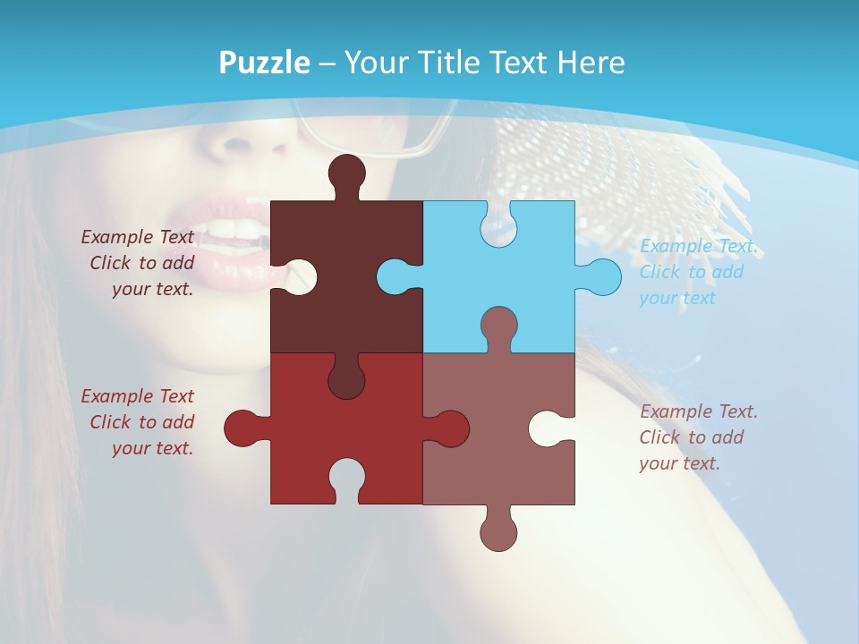 Hair Young Summer PowerPoint Template