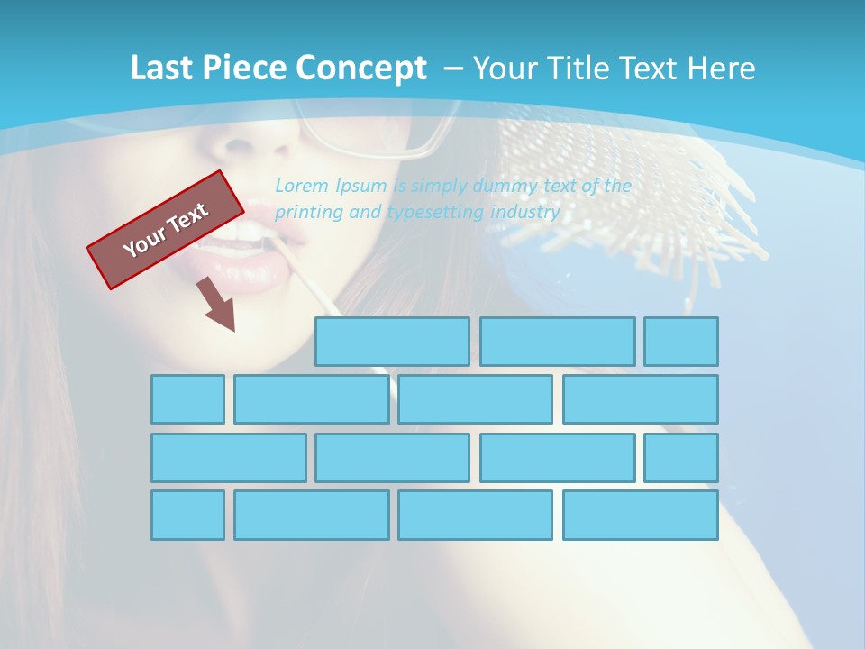 Hair Young Summer PowerPoint Template