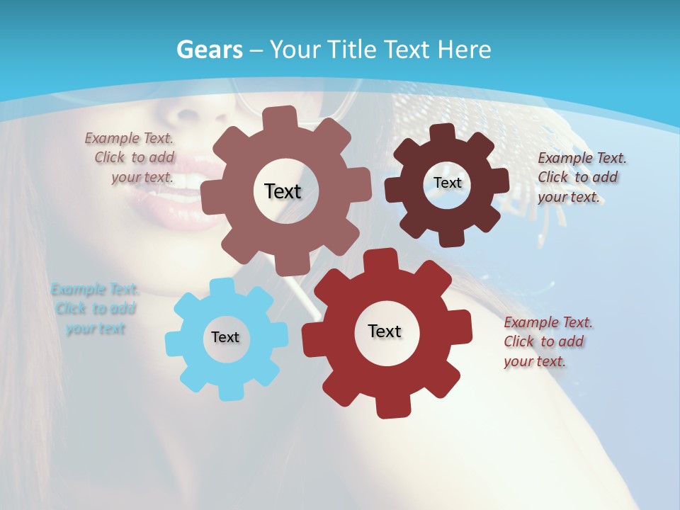 Hair Young Summer PowerPoint Template