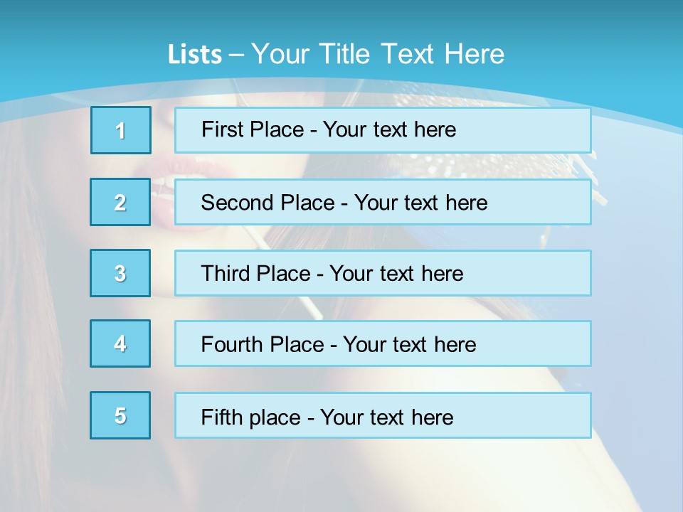 Hair Young Summer PowerPoint Template