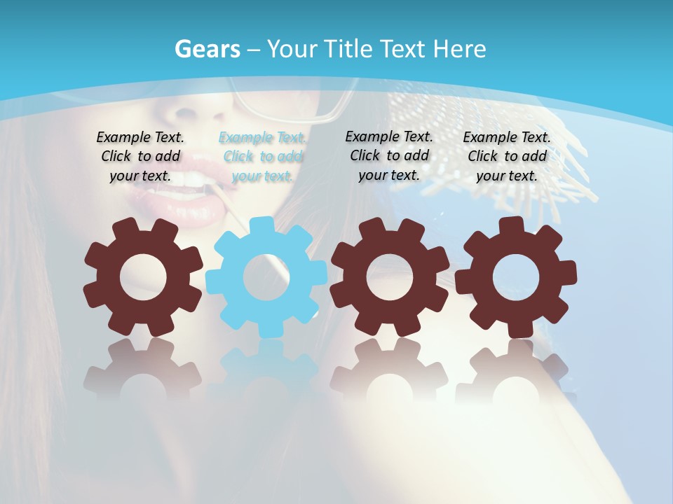 Hair Young Summer PowerPoint Template