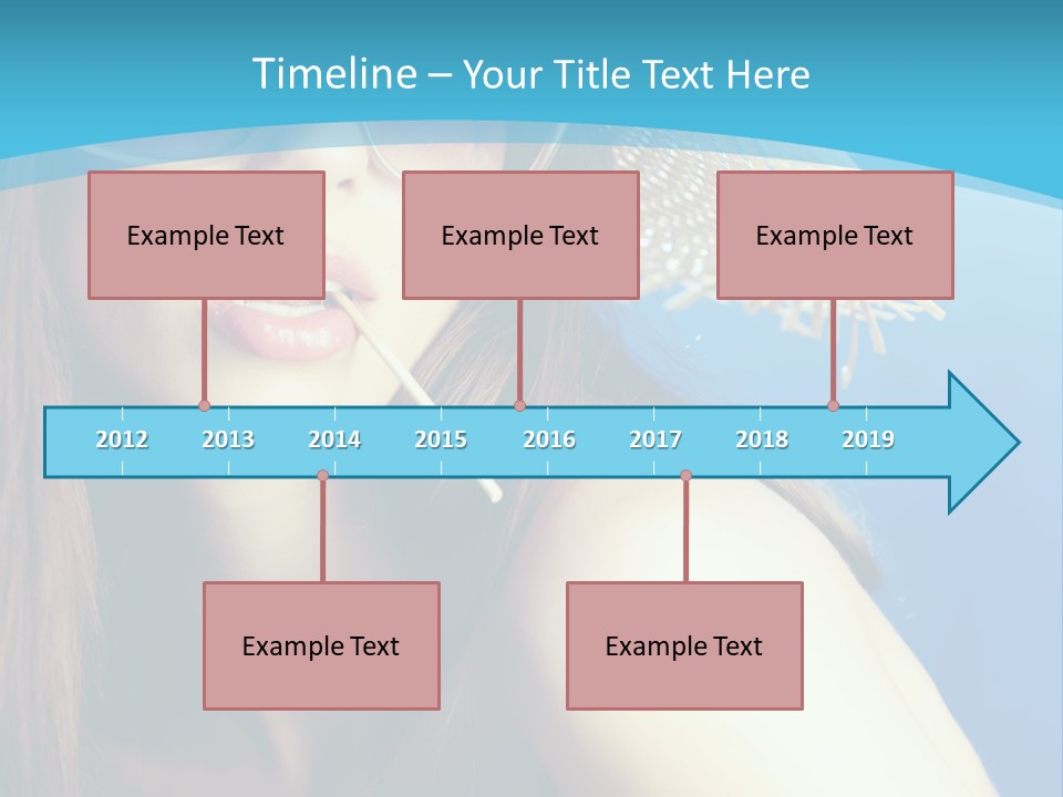 Hair Young Summer PowerPoint Template