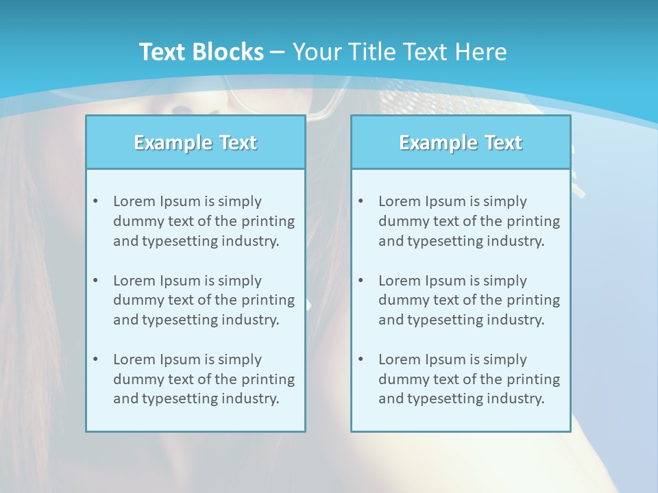 Hair Young Summer PowerPoint Template