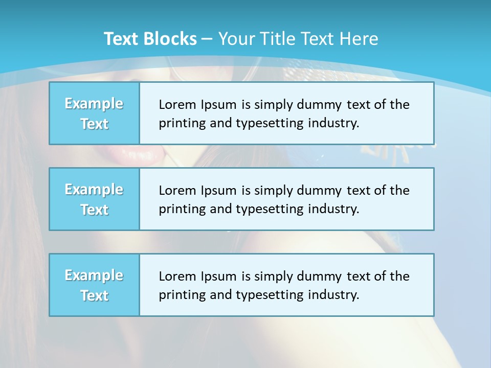 Hair Young Summer PowerPoint Template