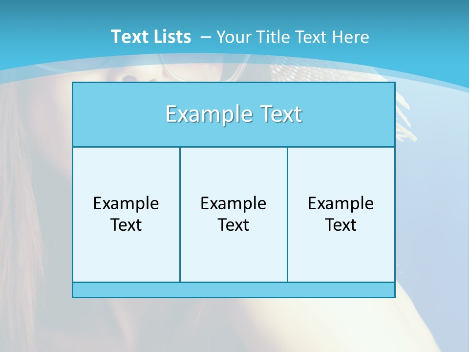 Hair Young Summer PowerPoint Template