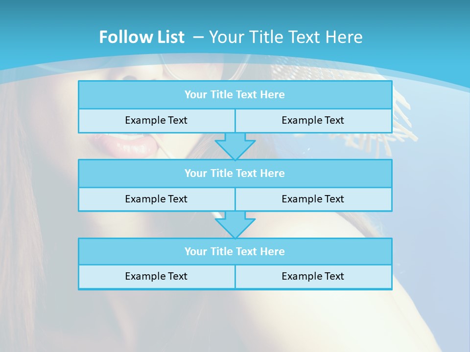 Hair Young Summer PowerPoint Template