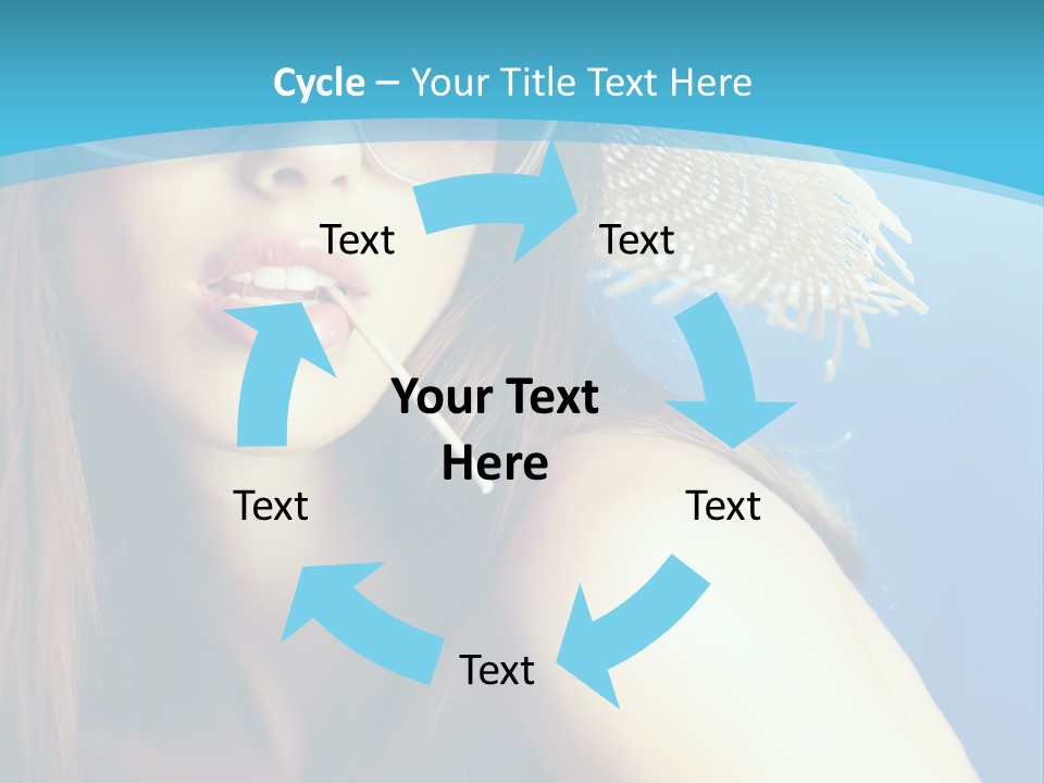 Hair Young Summer PowerPoint Template