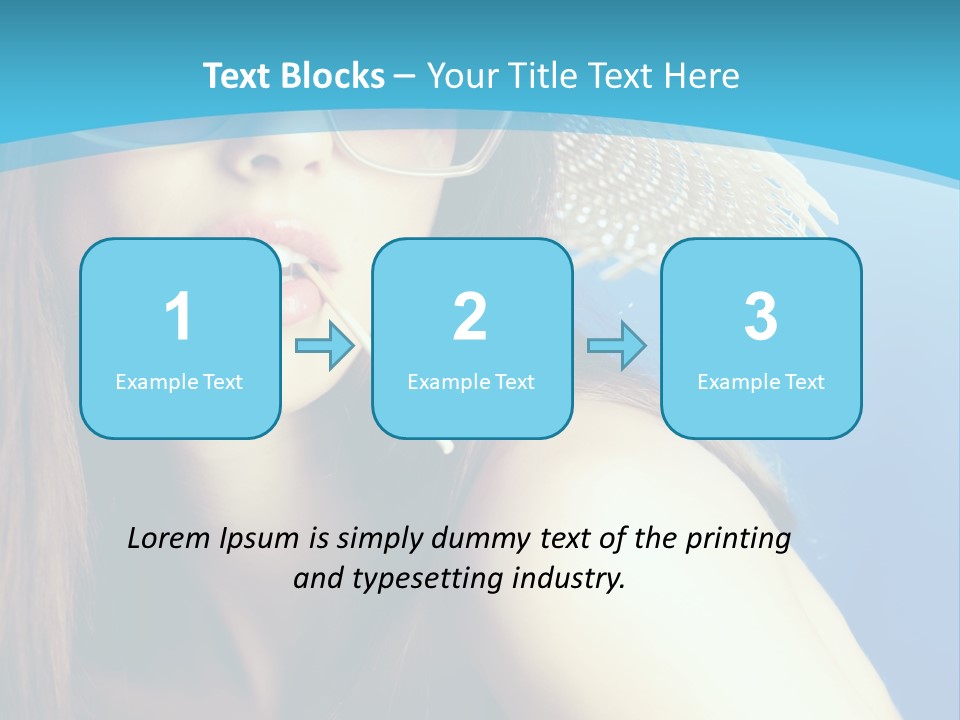 Hair Young Summer PowerPoint Template