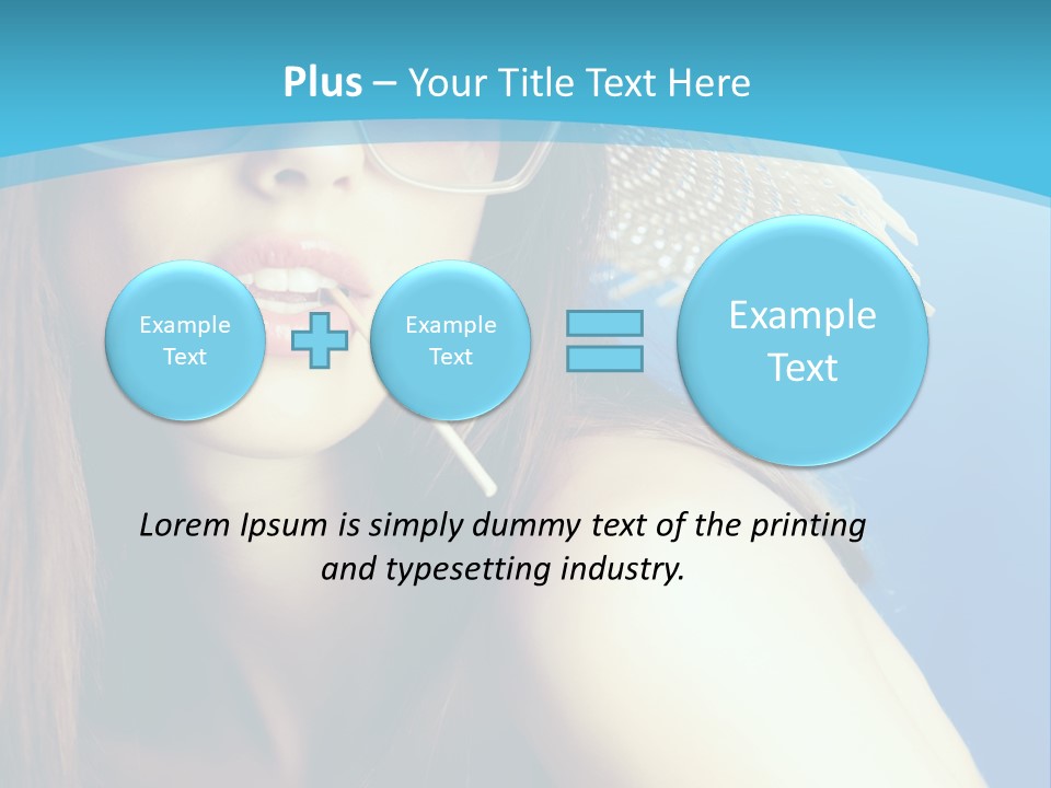 Hair Young Summer PowerPoint Template