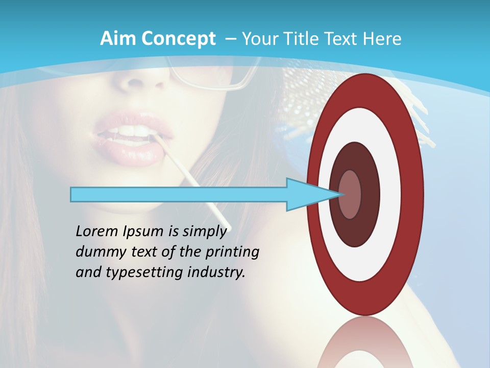 Hair Young Summer PowerPoint Template