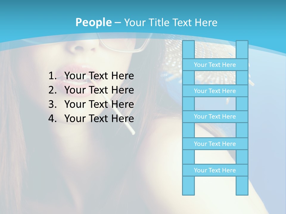 Hair Young Summer PowerPoint Template