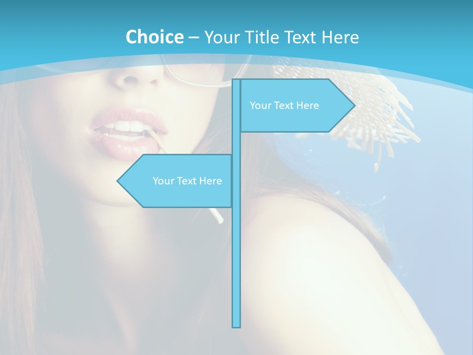 Hair Young Summer PowerPoint Template