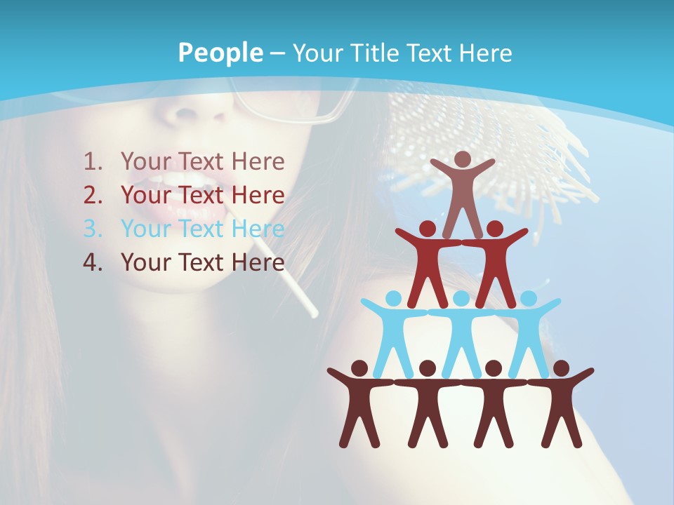 Hair Young Summer PowerPoint Template