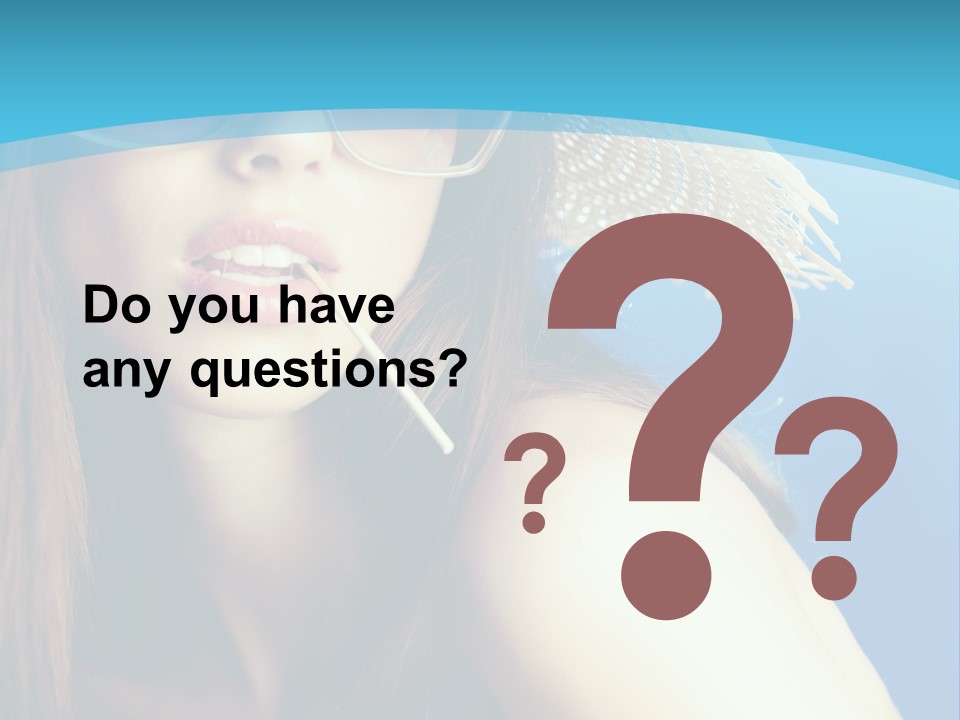 Hair Young Summer PowerPoint Template