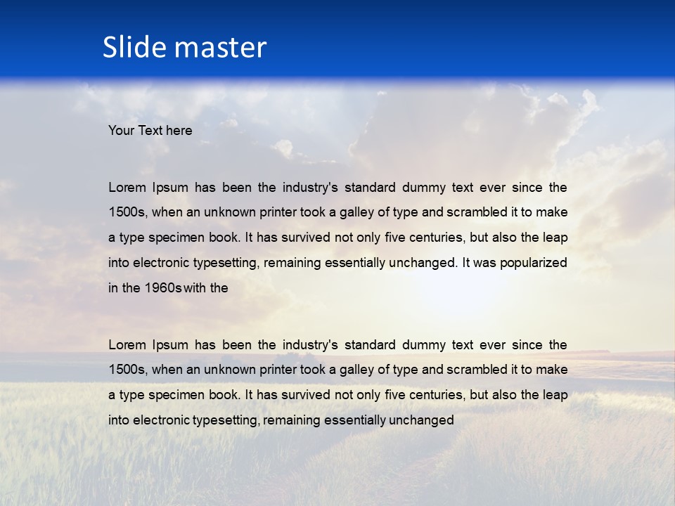 Glasses Shiny Straight PowerPoint Template