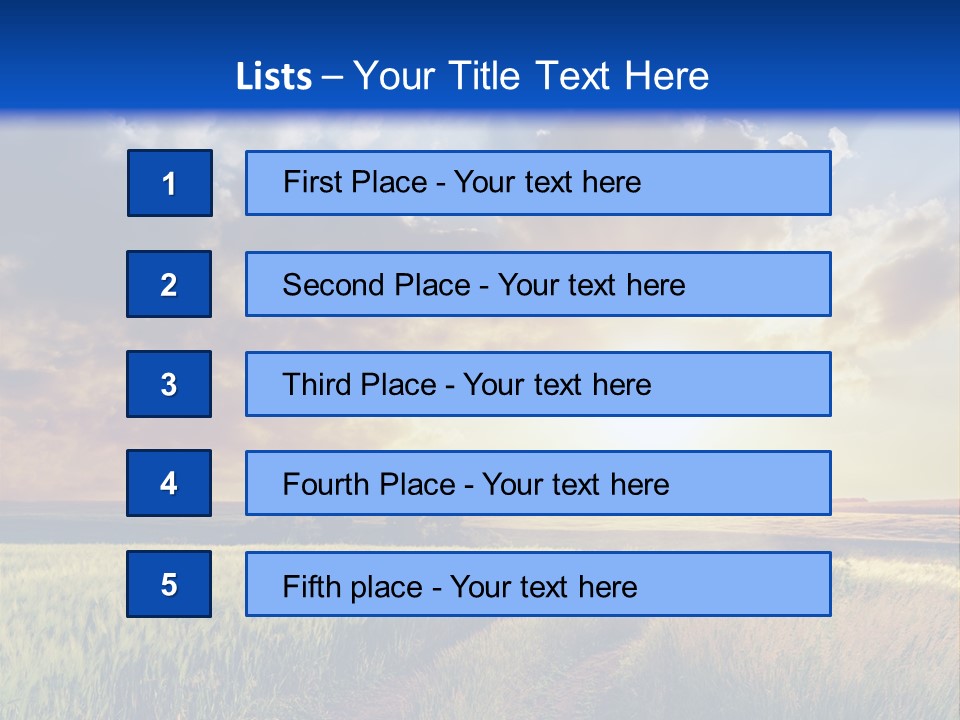 Glasses Shiny Straight PowerPoint Template