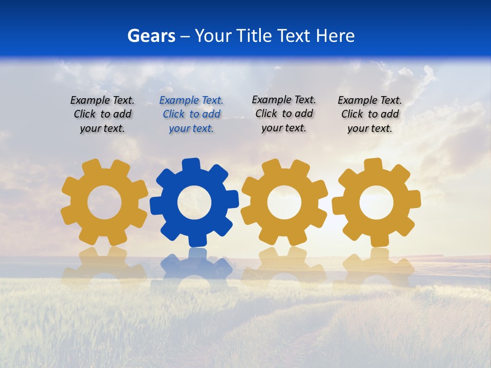 Glasses Shiny Straight PowerPoint Template